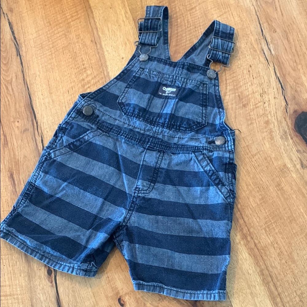 OshKosh B'gosh Blue Striped shortalls